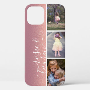 Roze Blush Kinderen Foto Collage Sjabloon Case-Mate iPhone Case