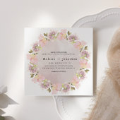 Roze Blush Magnolia Floral Weddenschap