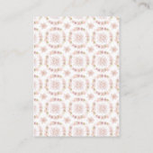 Roze Blush Magnolia Floral Wedding Enclosure Kaart (Achterkant)