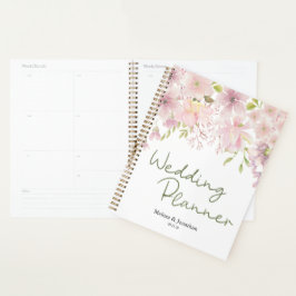 Roze Blush Magnolia Floral Wedding Planner