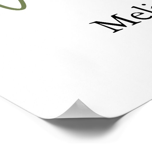 Roze Blush Magnolia Floral Wedding Poster (Hoek)