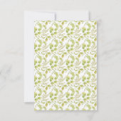 Roze Blush Magnolia Floral Wedding RSVP Kaart (Achterkant)