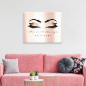Roze Blush Makeup Artist Beauty Studio Lashes Canvas Afdruk (Insitu (Woonkamer))
