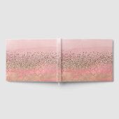 Roze Blush Marokkaanse Indiase prinses Glam bruilo Gastenboek (Volledig)