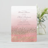 Roze Blush Marokkaanse Indische Prinses Bruidsdouc Kaart (Staand voorkant)