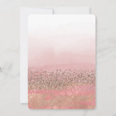 Roze Blush Marokkaanse Indische Prinses Bruidsdouc Kaart (Achterkant)