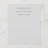 Roze Blush Mint Trouwdetails Enclosure Kaarten (Achterkant)