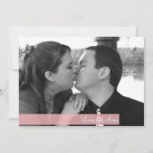 Roze Blush Moderne Save the Date Aankondiging (Achterkant)