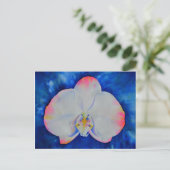 Roze Blush Orchid Briefkaart (Staand voorkant)