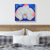 Roze Blush Orchid Canvas Afdruk (Insitu (Slaapkamer))