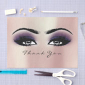 Roze Blush Paarse Blush Metallic Dank je ogen Tissuepapier (Craft)