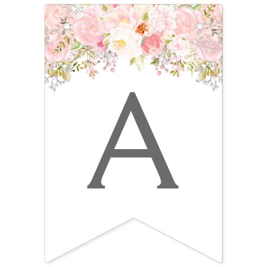 Roze Blush Pantbanner, Bunting, Banner (Tweede vlag)