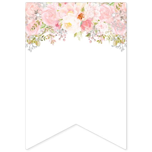 Roze Blush Pantbanner, Bunting, Banner (Eerste vlag)