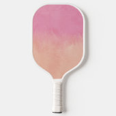 Roze Blush Peach Stijlvol Dromerig Abstract Chique Pickleball Paddle (Achterkant)