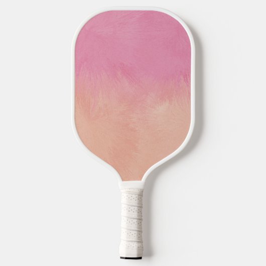 Roze Blush Peach Stijlvol Dromerig Abstract Chique Pickleball Paddle (Achterkant)