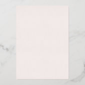 Roze Blush Perzik Roze Trouw Folie Uitnodiging (Achterkant)