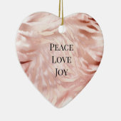 Roze Blush Roos Glam Zebra Animal Print Keramisch Ornament (Rechts)