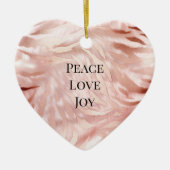  Roze Blush Roos Glam Zebra Animal Print Keramisch Ornament (Voorkant)