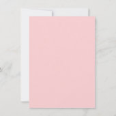 Roze Blush Roos Gold 40th Birthday Party Invite Kaart (Achterkant)