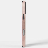 Roze Blush Roos Gold Bow Case-Mate iPhone Case (Achterkant / Rechts)