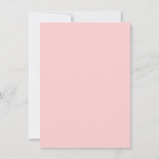 Roze Blush Roos Gold Housewarming Party Invite Kaart (Achterkant)