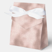 Roze Blush Roos Goud Vrijgezellenfeest bruiloft Bedankdoosjes (Voorkant)