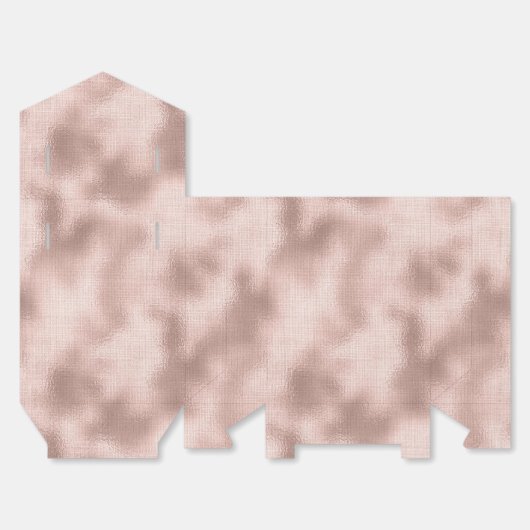 Roze Blush Roos Goud Vrijgezellenfeest bruiloft Bedankdoosjes (Ongevouwen)