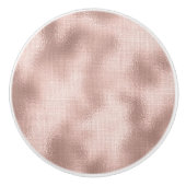 Roze Blush Roos Keramische Knop (Voorkant)