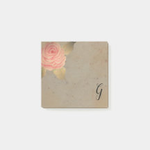  Roze Blush Roos Monogram Opmerkingen