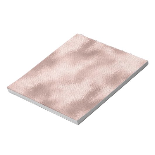 Roze Blush Roos Notitieblok (Linkerzijde)