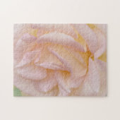 Roze Blush Roos Petals Art Puzzle Legpuzzel (Horizontaal)