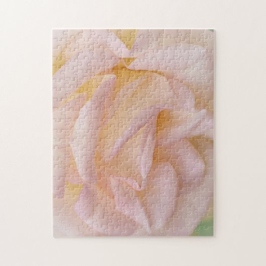 Roze Blush Roos Petals Art Puzzle Legpuzzel (Verticaal)