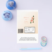 Roze Blush Roos Wedding Large Hershey's Wrapper Flyer (Enkel)