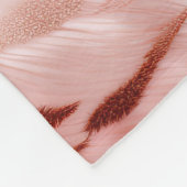 Roze Blush Roos Zebra Dier Fleece Deken (Hoek)