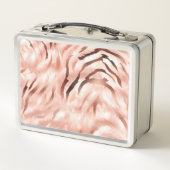Roze Blush Roos Zebra Print (Achterkant)