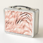 Roze Blush Roos Zebra Print (Voorkant)