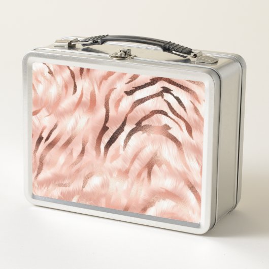 Roze Blush Roos Zebra Print (Voorkant)
