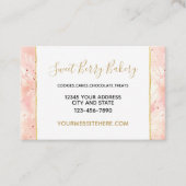 Roze Blush Roze Abstract Visitekaartje (Voorkant)