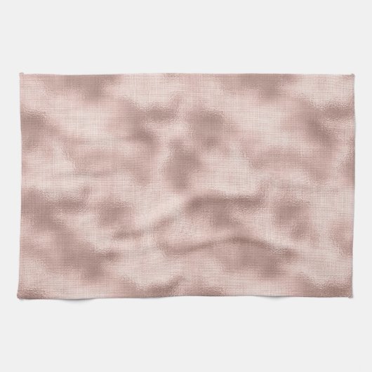 Roze Blush Roze Goud Bruiloft Feest Theedoek (Horizontaal)