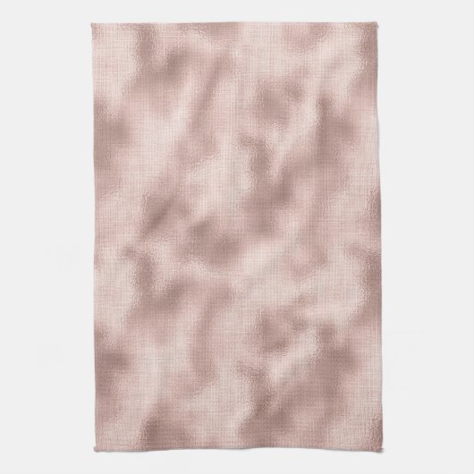 Roze Blush Roze Goud Bruiloft Feest Theedoek (Verticaal)