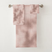 Roze Blush Roze Goud Bruiloftsfeest Bad Handdoek (Insitu)