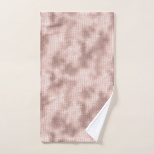 Roze Blush Roze Goud Bruiloftsfeest Bad Handdoek (Handdoek)