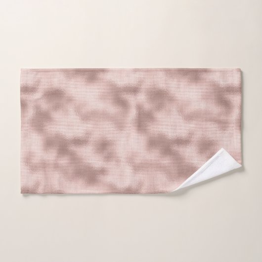 Roze Blush Roze Goud Bruiloftsfeest Bad Handdoek (Handdoek)