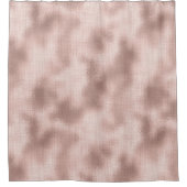 Roze Blush Roze Goud Bruiloftsfeest Douchegordijn (Voorkant)