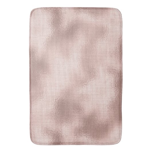Roze Blush Roze Gouden Bruiloftsfeest Badmat (Voorkant Verticaal)