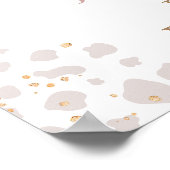 Roze Blush Roze Highland Koe Verjaardag Welkom Poster (Hoek)