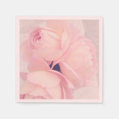 Roze Blush Roze papieren servetten (Voorkant)