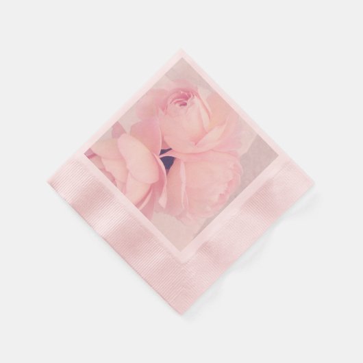 Roze Blush Roze Rose Servet (Hoek)