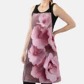 Roze Blush Rozen Esthetische bloemenpatroon Schort (Insitu)