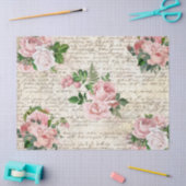  Roze Blush Rozen Oude Decoupage van de Brief Tissuepapier (Craft)